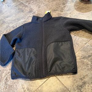 all in motion Black Kids Sherpa Puffer Jacket